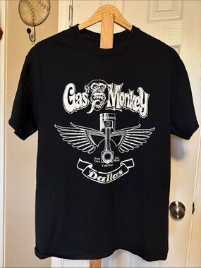 Gas Monkey Dallas Men's Black Graphic Tee